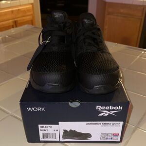 Reebok Black Athletic Work Shoes